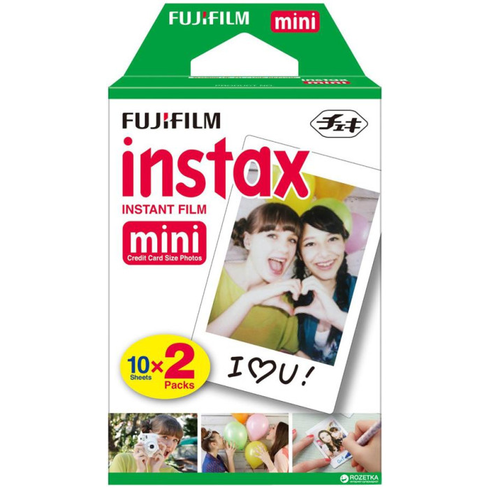 Фотопапір Fujifilm INSTAX MINI EU 2 GLOSSY (54х86мм 2х10шт) 16567828