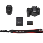 Цифровая зеркальная фотокамера Canon EOS 90D + объектив 18-55 IS STM (3616C030AA)