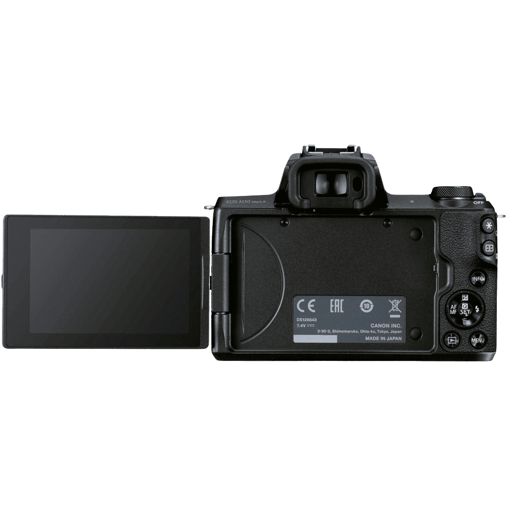 Цифрова фотокамера Canon EOS M50 Mk2 Kit + 15-45 IS STM Black (4728C043)