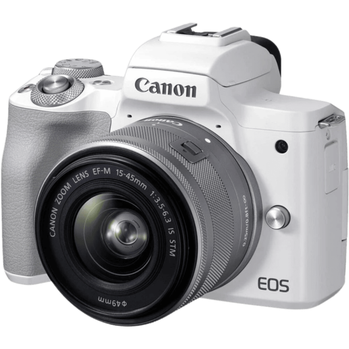 Цифрова фотокамера Canon EOS M50 Mk2 Kit + 15-45 IS STM White (4729C028)