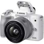 Цифрова фотокамера Canon EOS M50 Mk2 Kit + 15-45 IS STM White (4729C028)