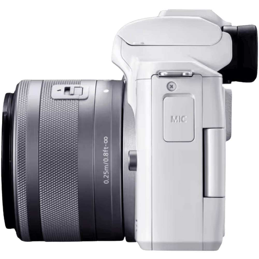 Цифрова фотокамера Canon EOS M50 Mk2 Kit + 15-45 IS STM White (4729C028)