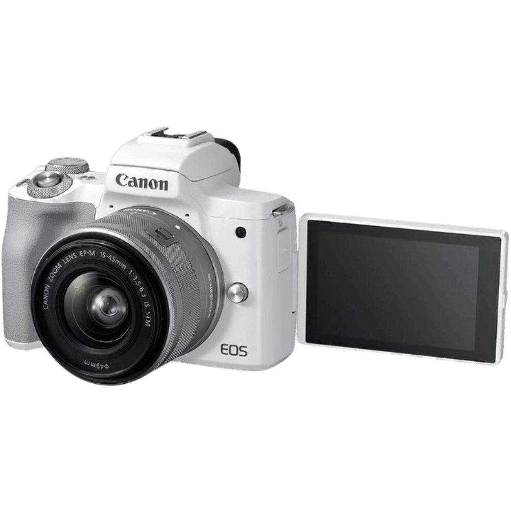 Цифрова фотокамера Canon EOS M50 Mk2 Kit + 15-45 IS STM White (4729C028)
