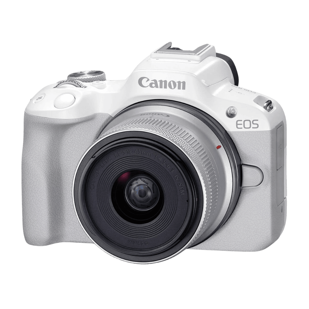 Цифровая беззеркальная фотокамера Canon R50 + RF-S18-45 f/4.5-6.3 IS STM White 5812C030
