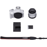 Цифровая беззеркальная фотокамера Canon R50 + RF-S18-45 f/4.5-6.3 IS STM White 5812C030