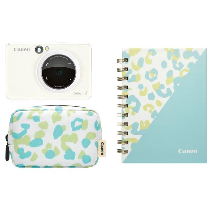 Портативная Камера принтер Canon Zoemini S Pear lWhite Essential Kit (3879C014)