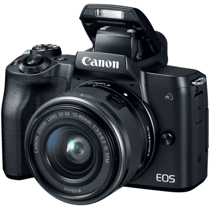 Цифрова фотокамера Canon EOS M50 Kit + 15-45 IS STM Black (2680C060)