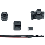 Цифрова фотокамера Canon EOS M50 Kit + 15-45 IS STM Black (2680C060)