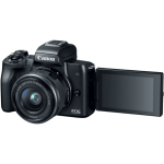 Цифрова фотокамера Canon EOS M50 Kit + 15-45 IS STM Black (2680C060)