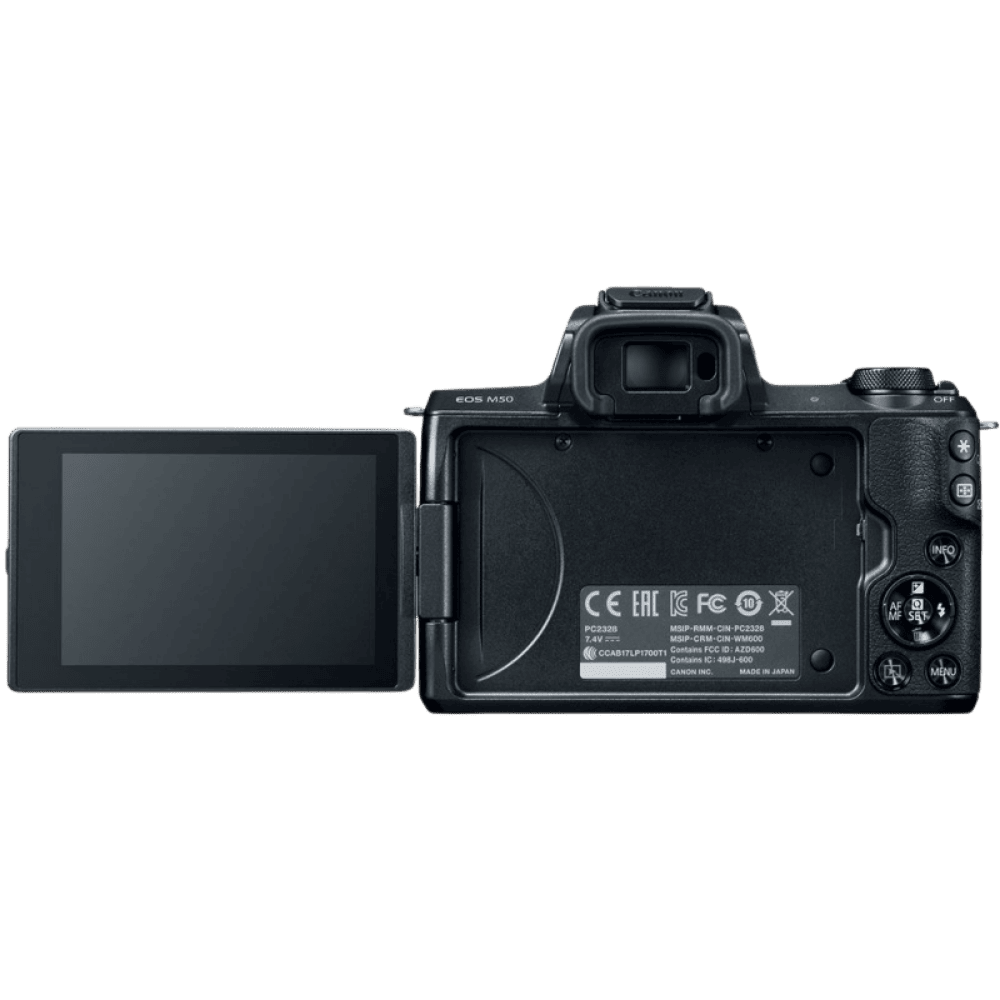 Цифрова фотокамера Canon EOS M50 Kit + 15-45 IS STM Black (2680C060)
