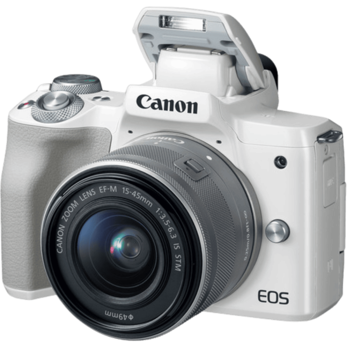 Цифровая фотокамера Canon EOS M50 Kit + 15-45 IS STM White (2681C057)