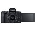 Цифровая фотокамера Canon EOS M50 Mark II Kit + 15-45 IS STM VLogger Black (4728C050)