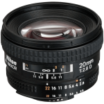 Объектив Nikon 20mm f/2.8D AF (JAA127DA)