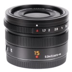 Объектив Panasonic H-X015E-K Micro 4/3 Lens 15mm f/1.7 ASPH Black