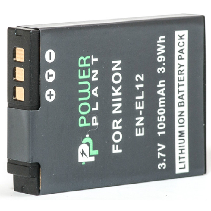 Аккумулятор PowerPlant Nikon EN-EL12 1050mAh для NIKON Coolpix W300 (DV00DV1242)