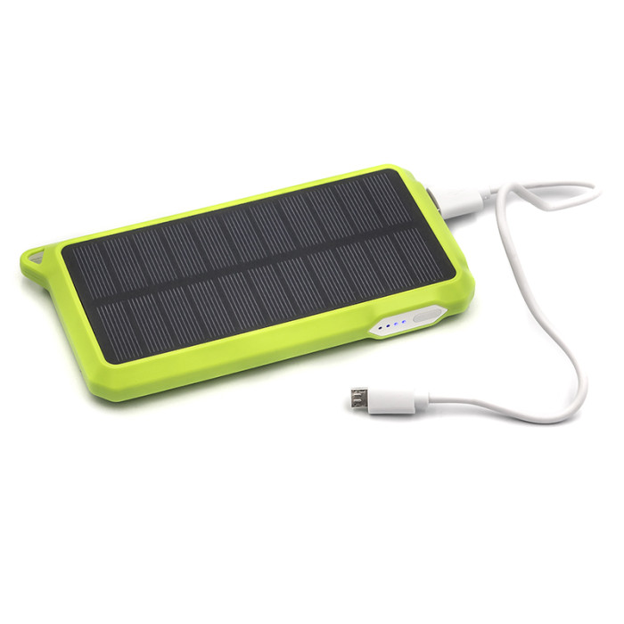 Универсальная cолнечная мобильная батарея PowerPlant/PB-SS002/10000mAh/green (PB-SS002G)