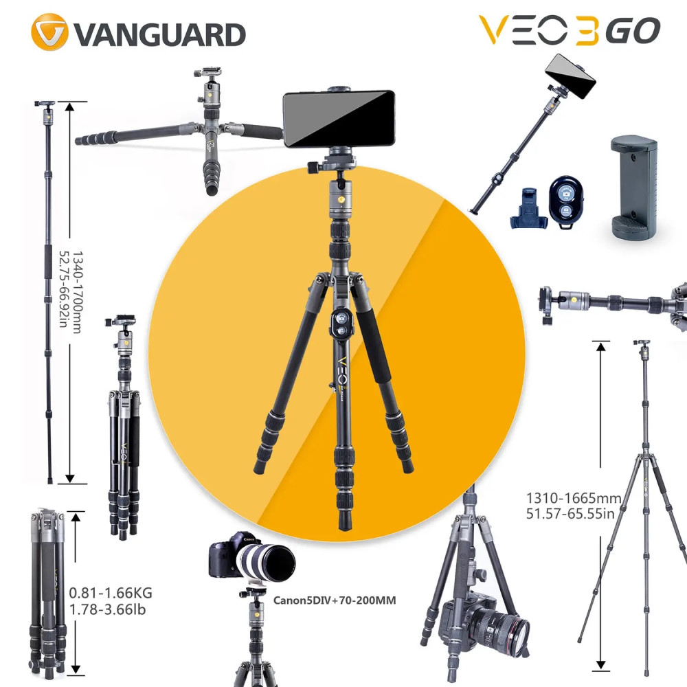 Штатив Vanguard VEO 3GO 204AB (VEO 3GO 204AB) DAS301091