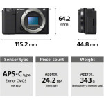 Фотоаппарат Sony Alpha ZV-E10 Kit 16-50 Black ZVE10LB.CEC