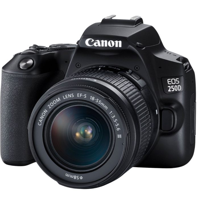 Цифрова фотокамера дзеркальна Canon EOS 250D kit 18-55 DC III Black (3454C009)