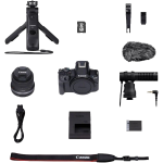 Цифрова фотокамера Canon EOS R50 + RF-S 18-45 IS STM Black Creator Kit 5811C036