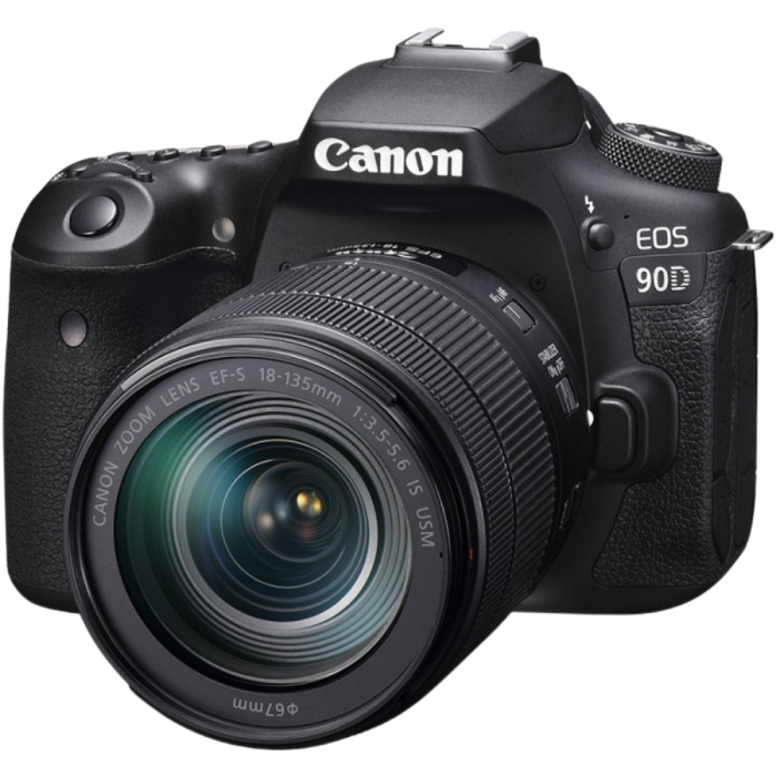 Цифровая зеркальная фотокамера Canon EOS 90D + объектив 18-135 IS nano USM Kit (3616C029)