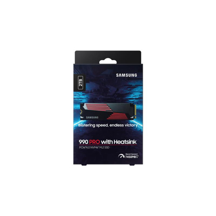 Накопичувач SSD Samsung M.2 2TB PCIe 4.0 990PRO + радіатор