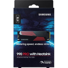 Накопичувач SSD Samsung M.2 4TB PCIe 4.0 990PRO + радіатор