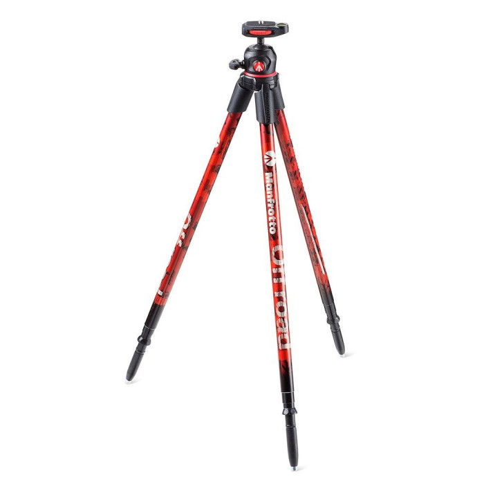 Off Road штатив алюм. 4секц. с головой, красный - Manfrotto MKOFFROADR