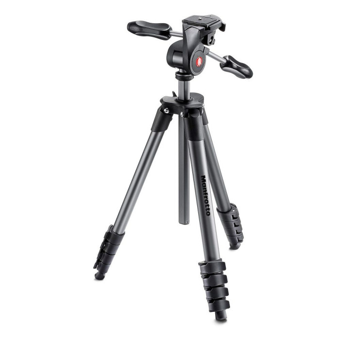 Штатив Compact Advanced с 3-осевой головой, черный - Manfrotto MKCOMPACTADV-BK