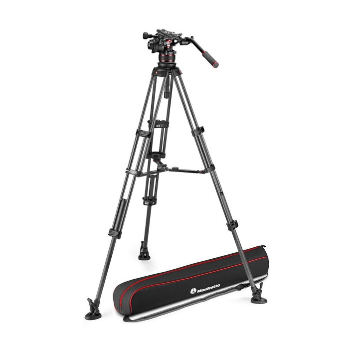 Nitrotech 612 видеоголова и MS Twin штатив карбоновый - Manfrotto MVK612TWINMC