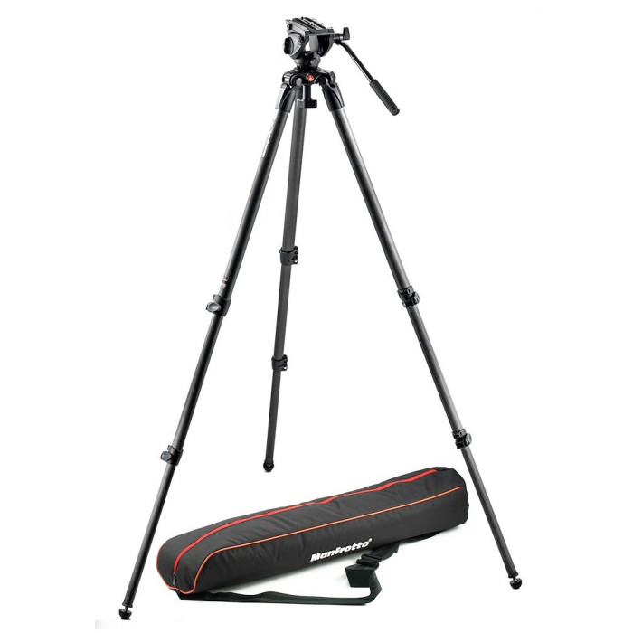Видеоштатив MVK500AQ карбон. 3 секц., с головой 500AH - Manfrotto MVK500C