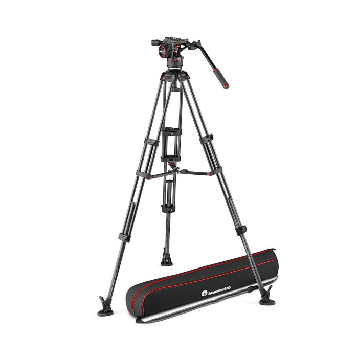 Nitrotech N8 видеоголова и MS Twin штатив карбоновый - Manfrotto MVKN8TWINMC
