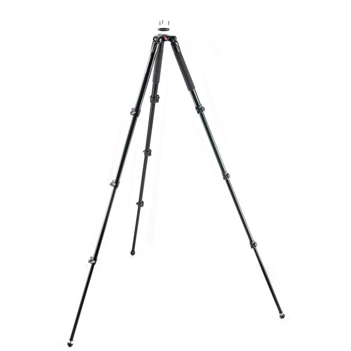 Видеоштатив алюминиевый, 3 подъемника, полусфера 75-60 мм - Manfrotto MVT535AQ