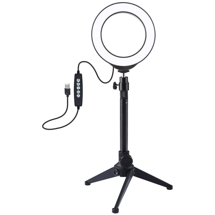 Кольцевая USB RGBW LED лампа Puluz PKT3049B 4.7