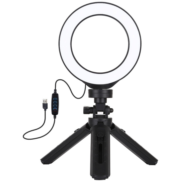 Кольцевая USB LED лампа Puluz PKT3058B 4.7