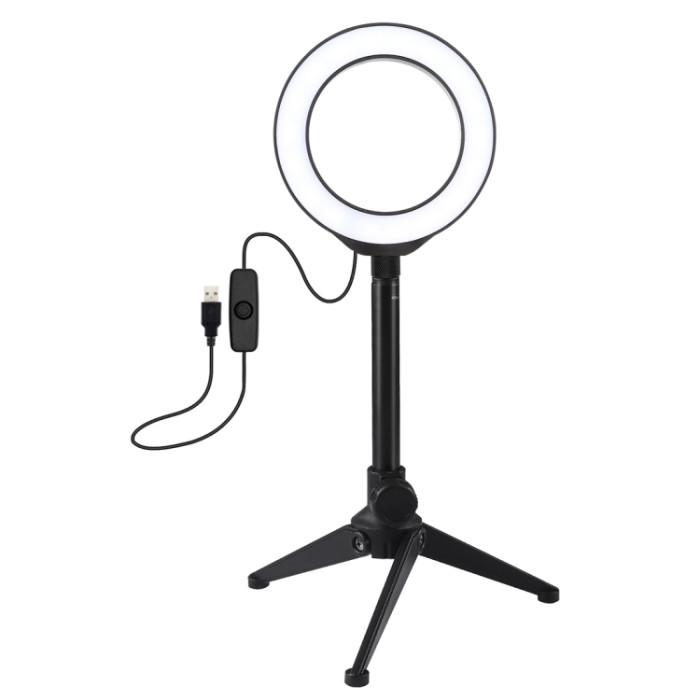 Кольцевая USB LED лампа Puluz PKT3084B 4.7