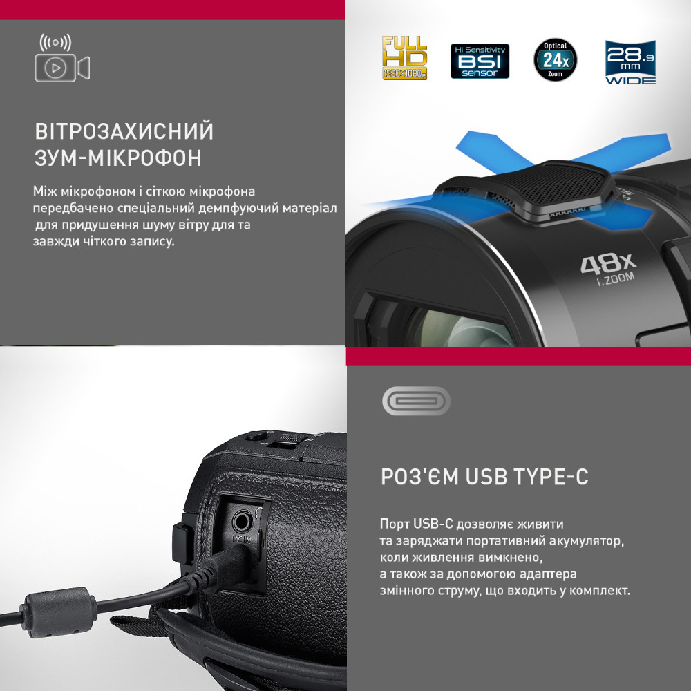 Цифровая видеокамера Panasonic HC-V900E-K