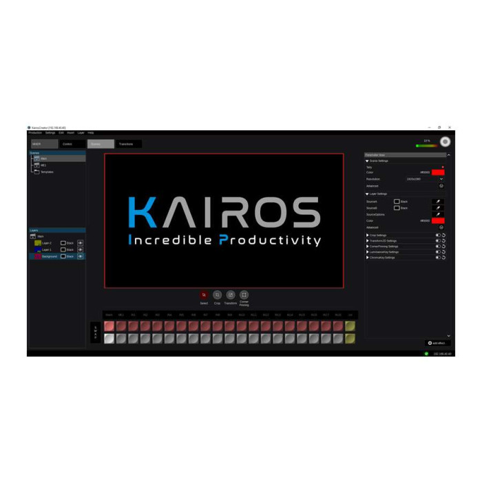 KAIROS Creator (Графический интерфейс управления) Panasonic AT-SFC10