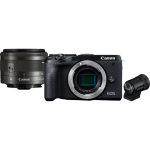 Цифровая фотокамера Canon EOS M6 Mark II + 15-45 IS STM + EVF Kit Black