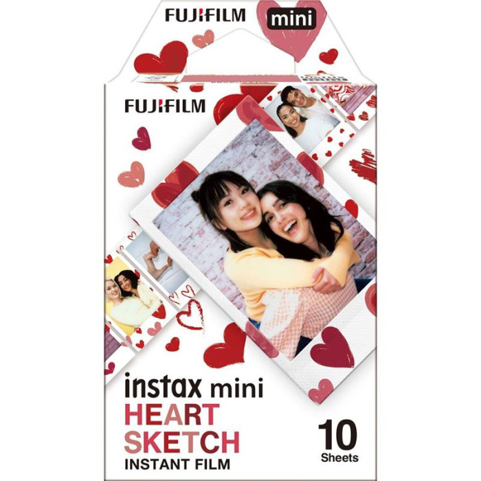Фотопапір Fujifilm INSTAX Mini  Heart Sketch (54х86мм 10шт) 16799926