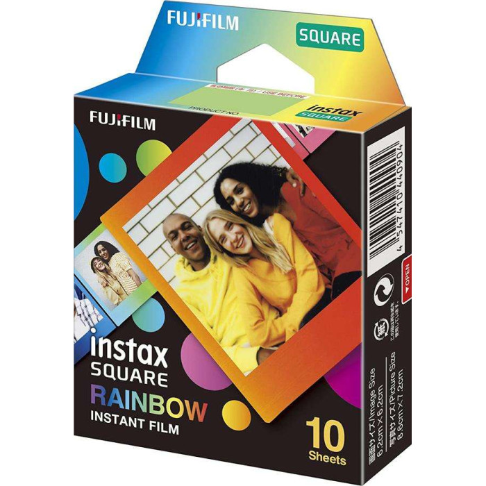 Фотопапір Fujifilm INSTAX SQUARE RAINBOW (86х72мм 10шт) 16671320