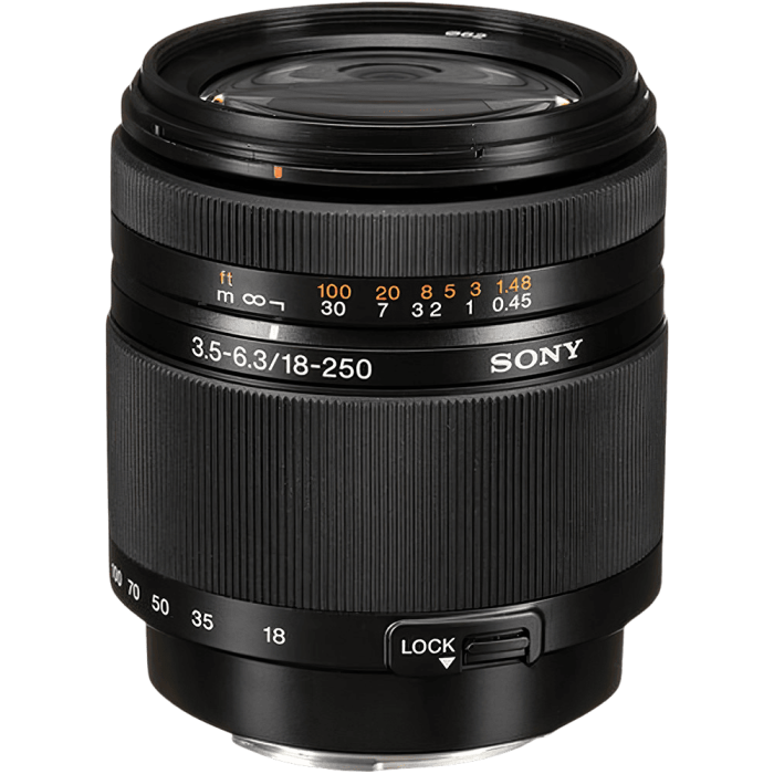 Объектив Sony 18-250mm, f/3.5-6.3 DSLRA100 SAL18250.AE