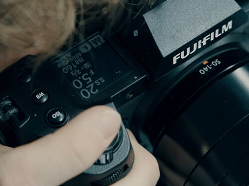 Fujifilm X-H2S вид сверху