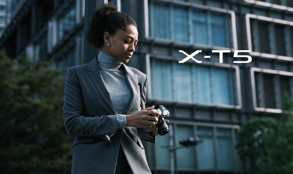 Fujifilm X-T5 Kit XF 18-55mm Black вид сверху