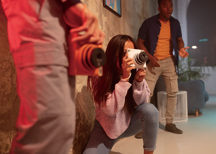 Fujifilm INSTAX Square SQ1 Glacier Blue вид сверху