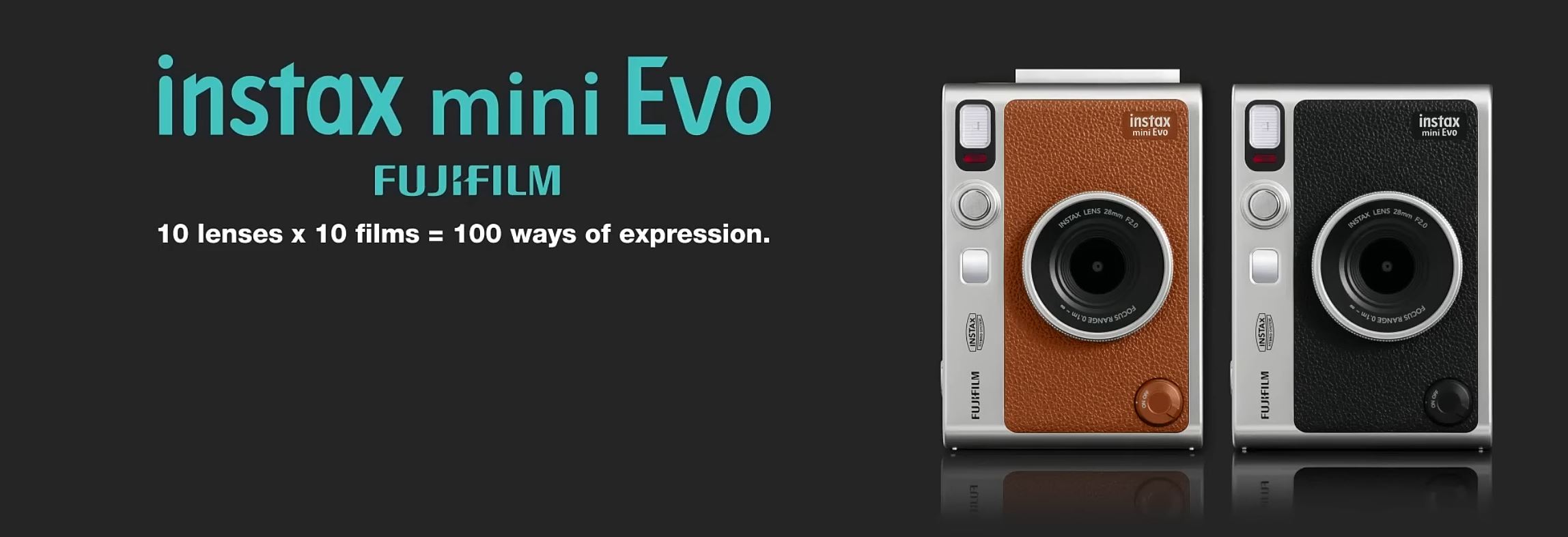 Fujifilm Instax Mini EVO Black вид спереди